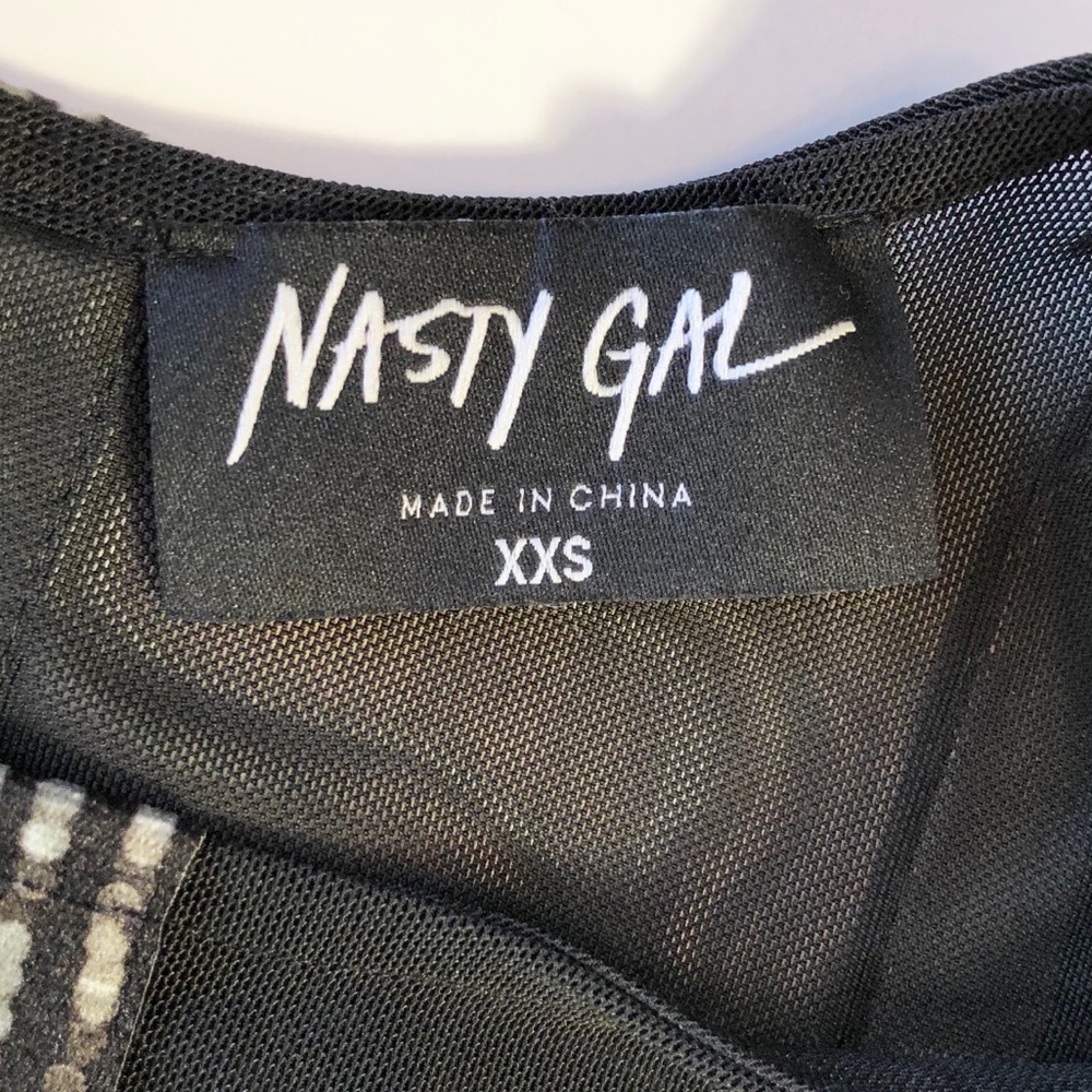 Nasty Gal XXS Black bandage Body Con dress - Picture 7 of 8